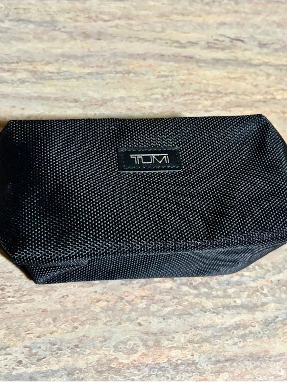 Tumi Black Textured Nylon Men's Toiletry Case